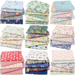 Fabric Teramila 50*50cm 5 PCS Fabric Printed Bundle Squares Floral Fabric Patchwork Sewing Quilts For DIY Sewing Handmade Crafts,