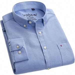 Oxford pano cor sólida lg camisa de manga masculina busin casual formal desgaste todo confortável temperamento profissional camisa fina g7wl #