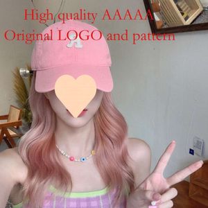 Pink Hat, Baseball Cap, Women's Summer Sun Protection, Large Head Circumference, Letter Logo, 2024 New Face Revealing Tongue Cap