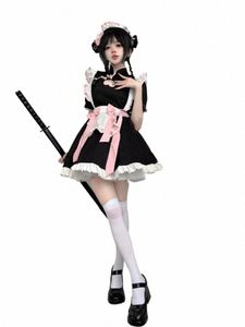 cp5xl bow ties lolita dr sexy maid cafe costumes恋人ロールプレイステージ服の誕生日プリンシアンアパレルかわいい化学物質プラスs9ys＃