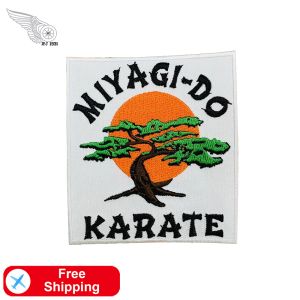 Aksesuarlar Miyagido Karate Nakış Yamaları Giysiler İçin Demir Diy DIY Serin Retro Tarzı Dikiş Yama Ağacı Aksesuarları Özel Rozetler
