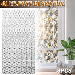Window Stickers Waterproof Privacy Film Self Adhesive Home Bathroom Bedrooms Reusable PVC Uv Resistance Static Opaque Glass