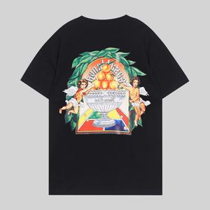 Mens Designer Camiseta Casual Camisetas Casablanca Verão Casablanca Tropical Fruit Print T-shirt de manga curta F2KG