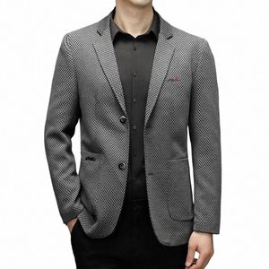 new Men's Solid Color Gentleman Slim Fi Casual Blazer All Match The British Wind Youth Persality Fi Handsome Suit E18m#