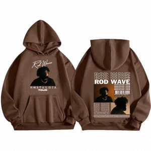 2024 New Fi Rod Wave Hoodie 남자 여자 향수 힙합 음악 Harajuku 풀오버 팬 선물 스웨트 셔츠 A3WQ#