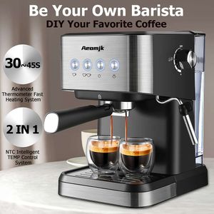 20 Bar Espresso Hine com Varinha de Espuma de Leite Aquecimento Rápido, Perfeito para Baristas Domésticos e Rvs - Café Rico e Saboroso