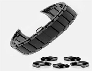 Ceramic Watch Band Fit for AR1451 AR1452 Watch Band Mens Watches Wrist Strap Brand Watchband Samsung 22mm 24mm289Q1321294