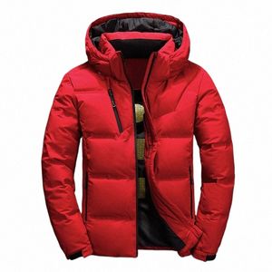 men's White Duck Down Jacket Winter Warm Hooded Thick Puffer Jacket Coats High Quality Overcoat Down Parka Male Jackets Men E31t#