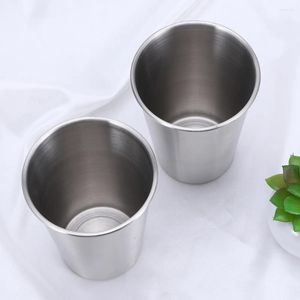 Vinglas i rostfritt stål koppar koppar en däck vatten mugg metall kaffe bärbar 304 bekväm förvaring