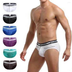 Underbyxor mäns sexiga mode trosor shorts mjuka andningsbara underkläder set hem bekväma trosor (4 pack)