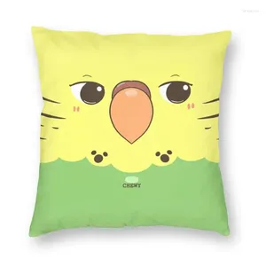 Kissen Lustiger Papagei Vogel Zähe Gesichtsabdeckung 45x45cm Home Decor 3D-Druck Psittacine Überwurfhülle für Sofa Doppelseitig