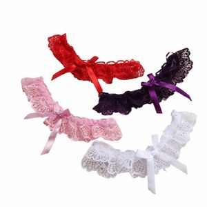 Mulheres sexy menina laço floral bowknot festa de casamento nupcial lingerie cosplay perna liga cinto suspender meia cinto l4zo #