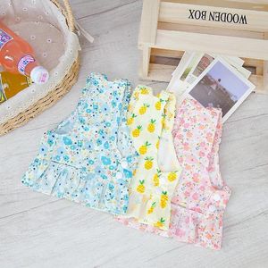 Vestuário para cães roupas de estimação santinha saia de princesa primavera/verão curto tábua de volta