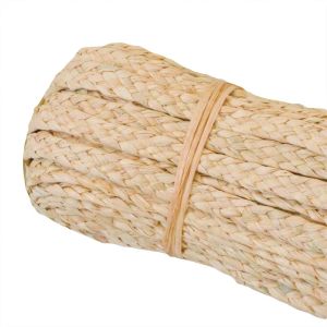 Rastrelliere 50 metri Rafia naturale tessitura Trecce Rotolo di nastro Rafia fatta a mano Paglia Rattan Materiale Mobili fai da te Sedia Decorazioni da tavola