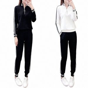 women's Sweat Suit Spring Autumn Plus Size Clothing 2024 New Korean Medium And Lg Loose Coat Sport Leisure Pants Two Piece Set H3xG#