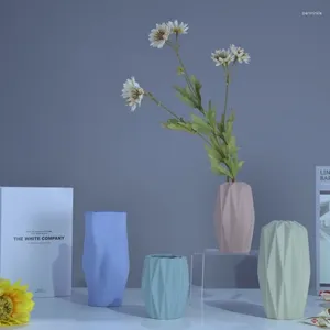 Vasos estilo chinês minimalista vaso de cerâmica decorações na sala de estar mesa de jantar amostra arranjo de flores irregular