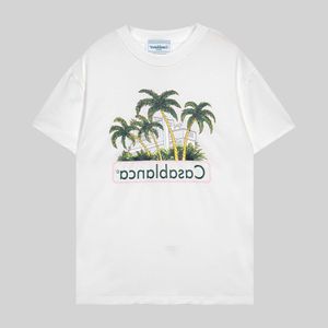 メンズデザイナーTシャツカジュアルTシャツカサブランカサマーカサブランカトロピカルフルーツプリント短袖Tシャツ7I76