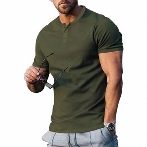 summer Mens Slim Fit Muscle T Shirt Tops Casual O Neck Short Sleeve Blouse Tees Casual Streetwear Plus Size Male Plain Tops T8tf#