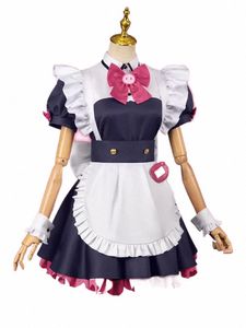 Mannen Ranko Cosplay Dr Cute Costume Full Set Akiba Maid War Animeの役割Mannen Ranko Costume for Women/Girls in Stock G7PB＃