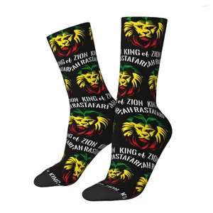 男子靴下Jah Rastafari of Judah Classic Rasta Flag Lion Male Mens Women SpringStockingsヒップホップ