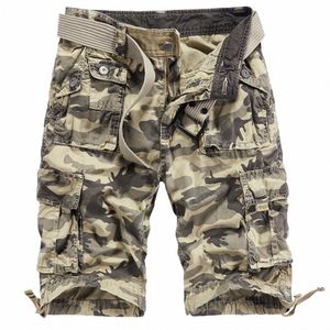 trendy Summer Camoue Cargo Shorts Men Casual Tactical Boardshorts Streetwear Cott Short Pants Pockets Clothing O4uC#