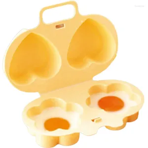 Stampi da forno 1 pz creativo mini colazione in plastica forno a microonde uovo a vapore multi-funzione pratico fiore amore evaporazione stampo