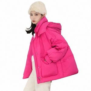 light White Duck Down Parka Casual Female Thick Warm Puffer Coat Snow Jackets Outwear New Autumn Winter Women Hooded Loose B69 r9VI#