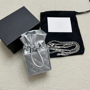 New silver hardware with mini chain Shaomai bag Crossbody Makeup bag VIP Points Redemption Gift wrap