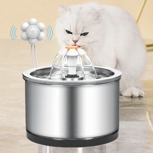 アルバム猫噴水猫猫飲酒者製品ステンレススチールウルトラ静かなポンプ3水流モードペット猫水散水噴水商品