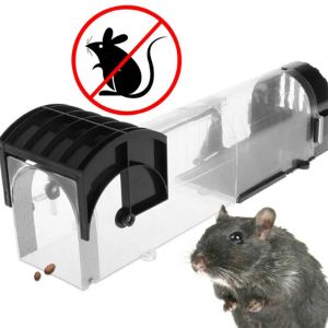 Traps Mouse Trap Reusable Mice Catcher Automatic Rat Traps Pet Control Mousetrap Live Mouse Trap Rodent Catcher Pest Control Garden