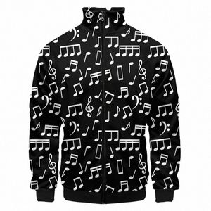 Nota artistica 3D Stampa Uomo Coppia Fi Giubbotti Cappotti Hip Hop Divertente Felpe Anime Carto Zip Cardigan Stand Collare Personalizzato M9FW #