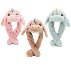 Special Occasions Ocns Cute Dinosaur Rabbit Hats Moving Jum Ears Cartoon Toy Kawaii Hat Winter P Stuff Animal Cap Kids Adt Gift Drop D Dhf1I