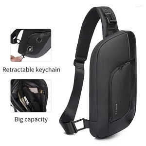 Mochila bange men peito saco design coreano multifuncional impermeável anti-mancha grande capacidade de viagem portátil crossbody sling sacos