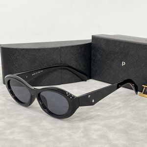 目のデザイナーサングラス女性のための猫楕円小さなフレームトレンド男性ギフトビーチシェーディングUV保護偏光偏光メガネ