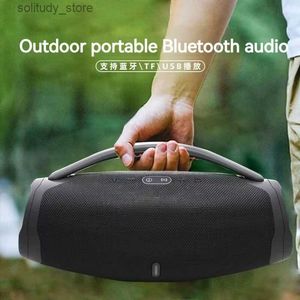 Portabla högtalare High Power 50W Portable Bluetooth Speaker Wireless Speaker Bass Bass Mp3 Player FM Radio Sound System Q240328