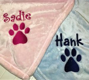 Cobertor para cachorrinhos para festas - Cobertor personalizado para animais de estimação de lã para cães -