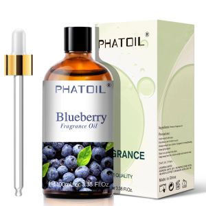 Set Phatoil 100ml Oli profumati al mirtillo Cocco Vaniglia Mela verde Mango Mirtillo rosso Fragola Uva Guava Ciliegia Oli essenziali