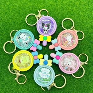 Creative Cartoon Kuromi Aromatherapy Leaving Fragrance Beads Keychain Pendant Couple Car Bag Doll Grab Electromechanical Play City