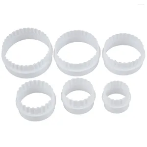 Baking Moulds 6 Pcs Mould Punch Pastry Biscuit Cake Fondant Sugar Paste Round Cutter
