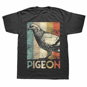 funny Retro Pige Bird T Shirts Summer Style Graphic Cott Streetwear Short Sleeve Birthday Gifts T-shirt Mens Clothing A021#