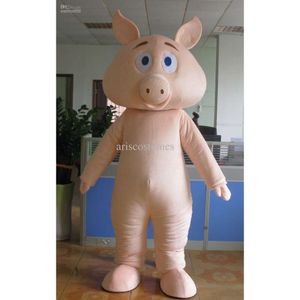 Costumi della mascotte Schiuma Simpatico maiale divertente Cartone animato Peluche Natale Costume da mascotte di Halloween