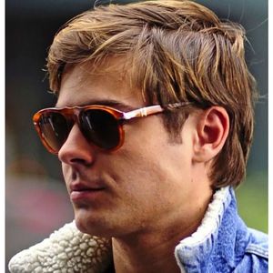 2021 Luxury Classic Vintage Pilot Steve Style UV400 Polariserade solglasögon 007 Män Driving Brand Design Sun Glasses Oculos 649205U