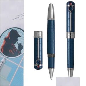 Ballpoint Penns Wholesale AAA High Quality Writer Edition Sir Arthur Conan Doyle Rollerball Pen Special Explore Office Writing Drop Del Dhej7