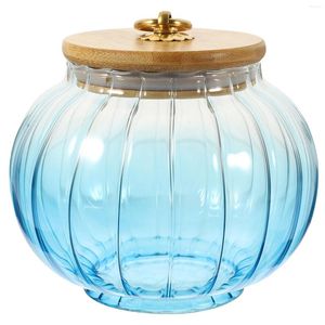 Storage Bottles Glass Jar Tea Canister Airtight Container With Lid Handle Jars