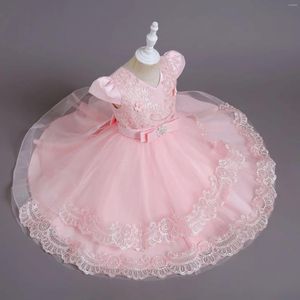 Flicka klänningar barnkläder bröllopsklänning prinsessan liten fest värd blomma