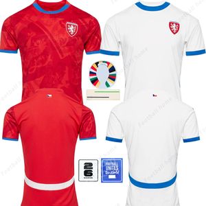 2024 2025 Maglie da calcio Repubblica Ceca 24 25 NEDVED NOVOTNY POBORSKY Chytil Home Away Shirt da calcio Schick Hlozek Soucek Sadilek Lingr Mens Kit Kit