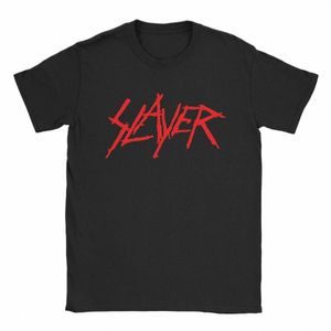 Erkekler T-Shirt Slayers Logo Novelty% 100 Pamuk Tees Kısa Kol Tişört Yuvarlak Boyun Üstleri artı N9yn#