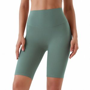 Pantaloncini sportivi da donna corti da yoga Pantaloncini da ginnastica a vita alta traspiranti morbidi e aderenti da donna Pantaloncini da yoga da ciclismo Pantaloncini da ginnastica atletici