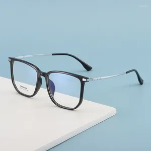 Sonnenbrillenrahmen Optische Verordnung Mode Retro Quadratische Brillen Ultraleichte TR90 Transparente Gläser Mann Frau 32024