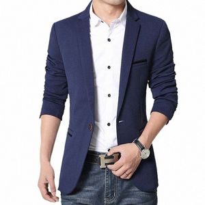 Novos homens casuais blazers outono primavera fi fino terno jaqueta homens blazer masculino roupas vetement homme 5xl ay1415 l1cr #